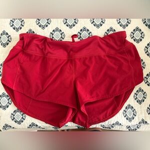 Lululemon hottie hot 2.5 inch inseam   
Women's Red Athletic Shorts